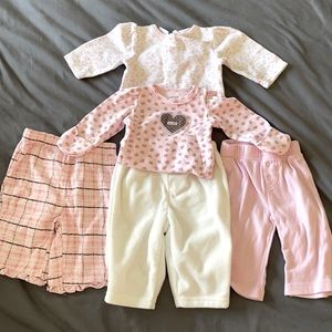 Set of 5 Newborn and 0-3M Pieces